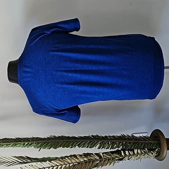 American Eagle Active Extreme Flex Heathered Blue and Black Short Sleeve Tee - Picture 2 of 12